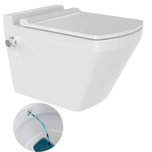 Taharet WC Bien Neptün Easy – Spülrandloses Hänge-Dusch-WC mit integr. Ventil