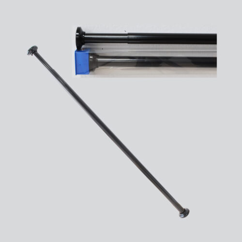Alu Duschvorhangstange von 70 bis 120cm Schwarz